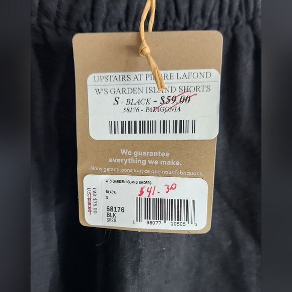 Patagonia Women's High Waist Black Shorts - Picture 2 of 6